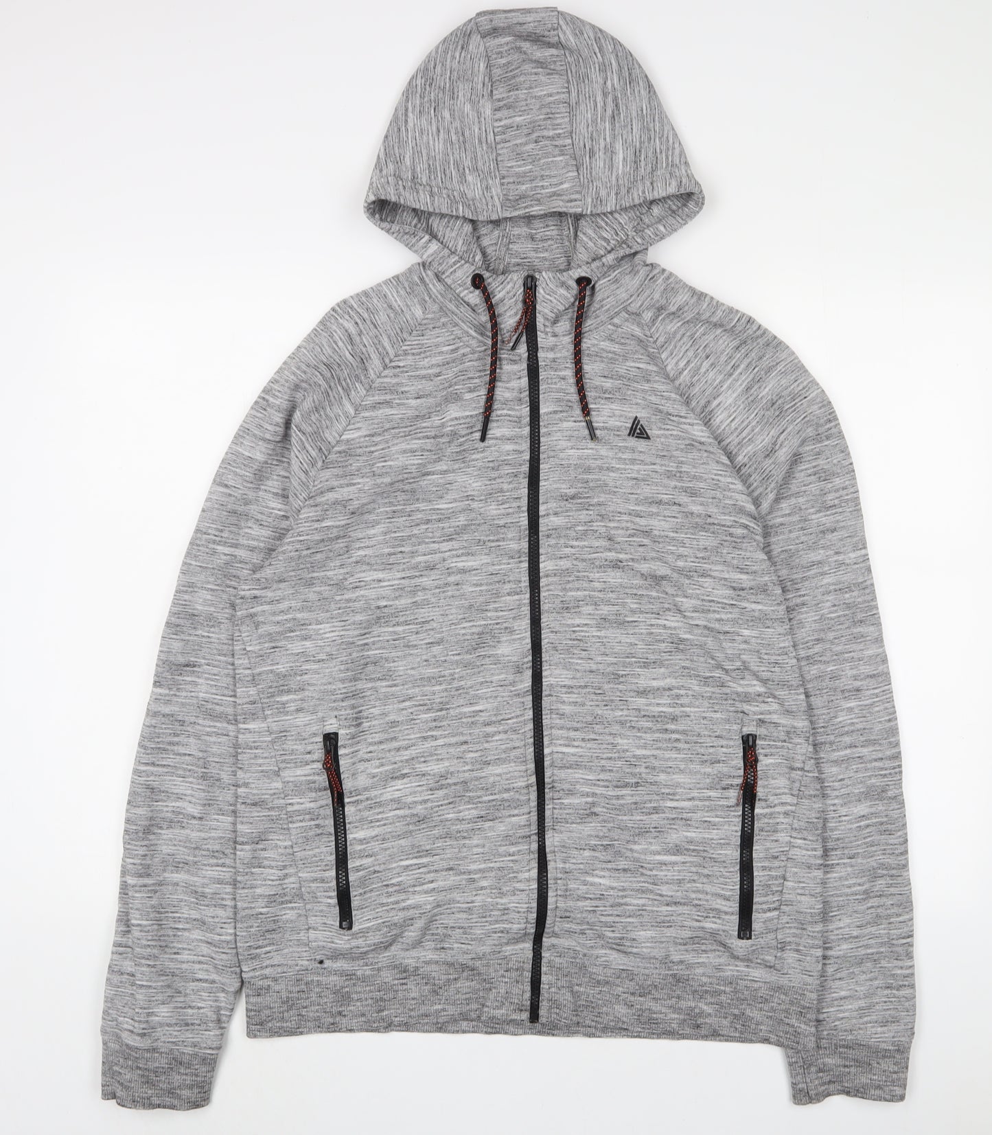 NEXT Mens Grey Cotton Full Zip Hoodie Size L