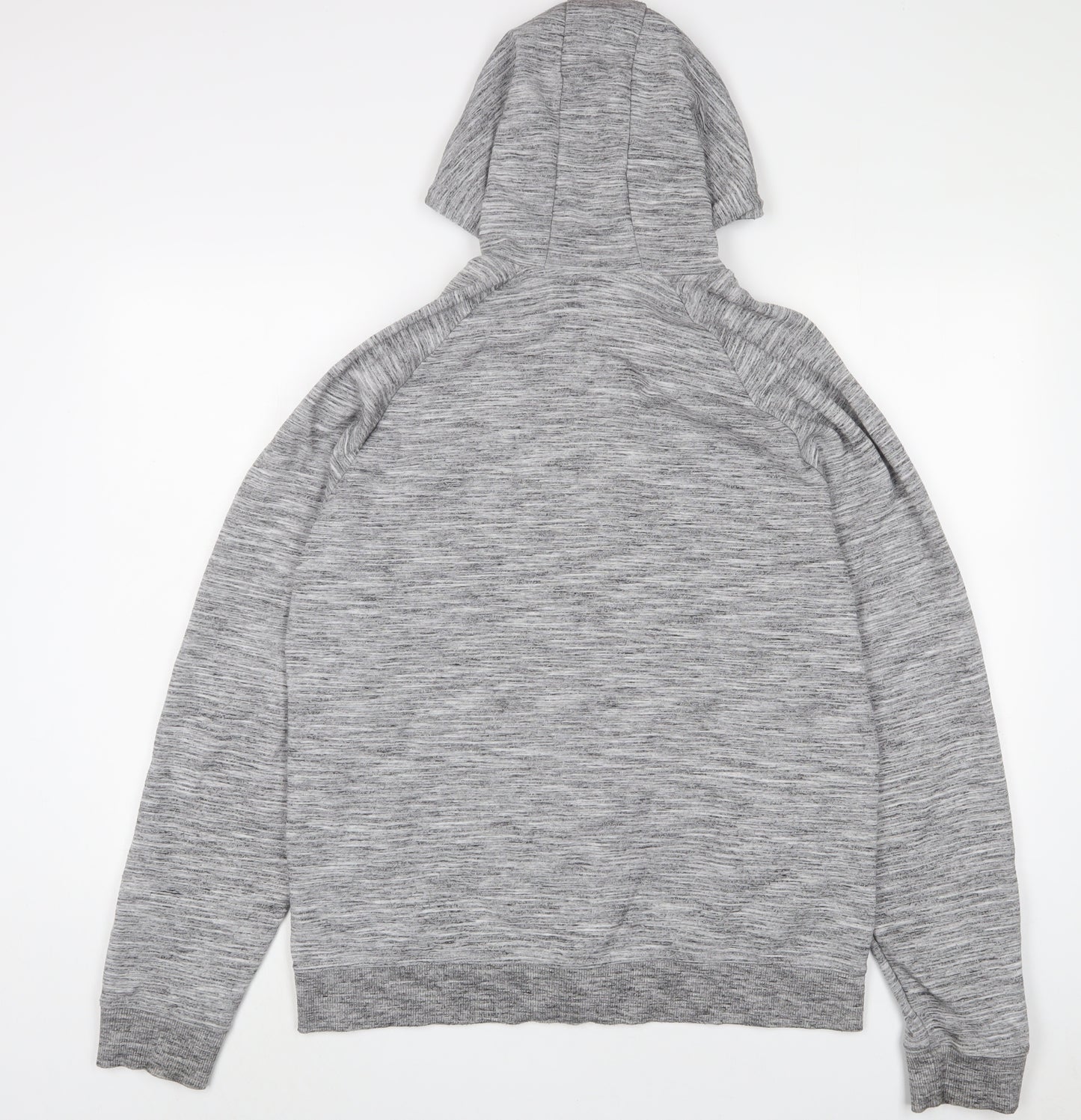 NEXT Mens Grey Cotton Full Zip Hoodie Size L