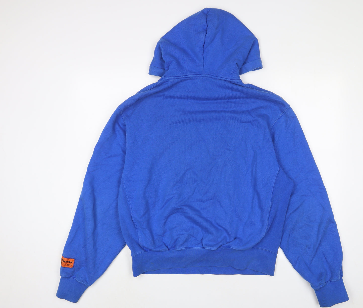 Heron Preston Mens Blue Cotton Pullover Hoodie Size S