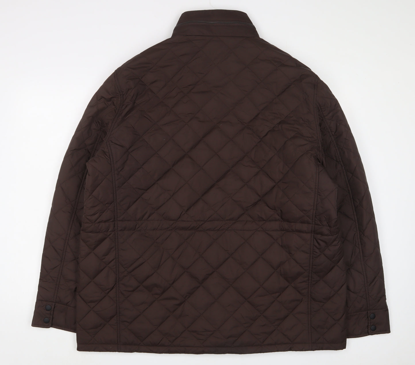 Marks and Spencer Mens Brown Quilted Jacket Size 2XL Zip