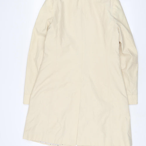 New Look Womens Beige Overcoat Coat Size 12 Button