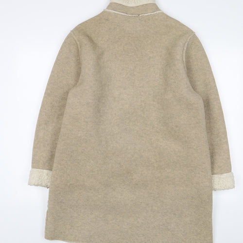 Marks and Spencer Womens Beige Jacket Size 16 Zip