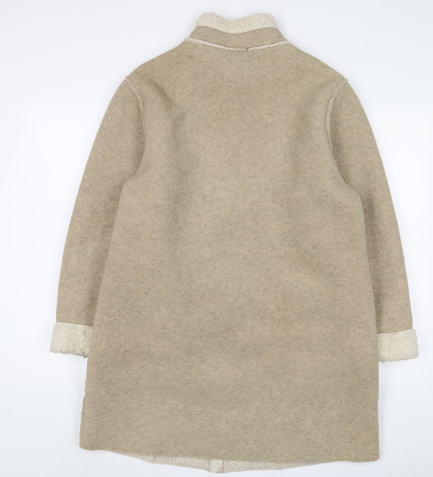 Marks and Spencer Womens Beige Jacket Size 16 Zip