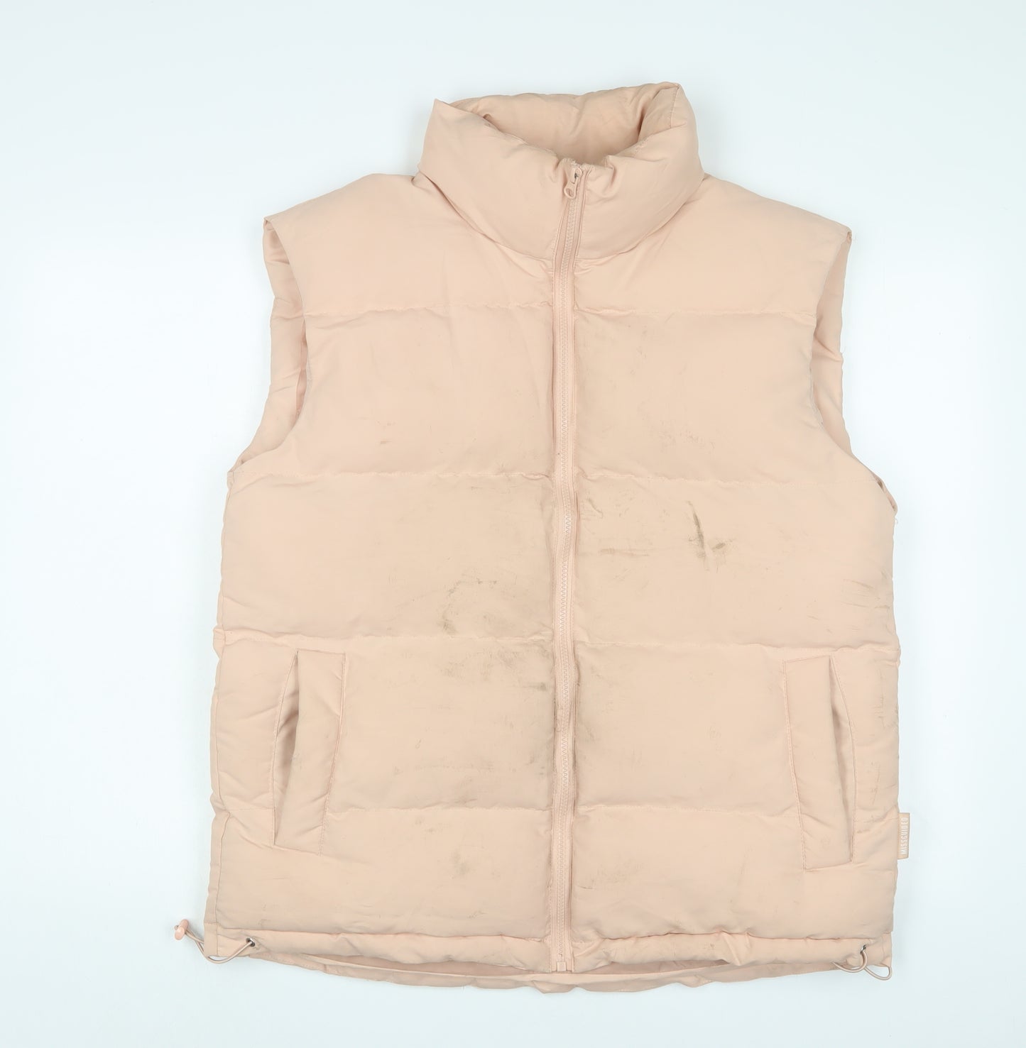 Missguided Womens Pink Gilet Jacket Size 10 Zip