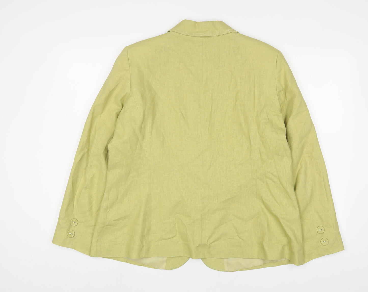 Classics Womens Green Jacket Blazer Size 18 Button
