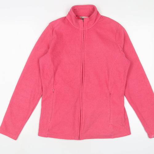 Marks and Spencer Womens Pink Jacket Size 10 Zip