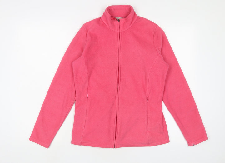 Marks and Spencer Womens Pink Jacket Size 10 Zip