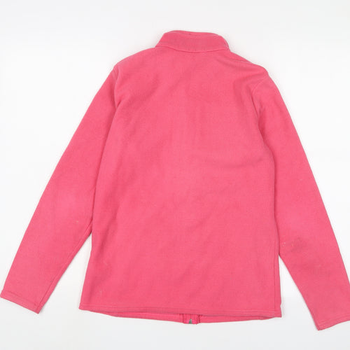 Marks and Spencer Womens Pink Jacket Size 10 Zip