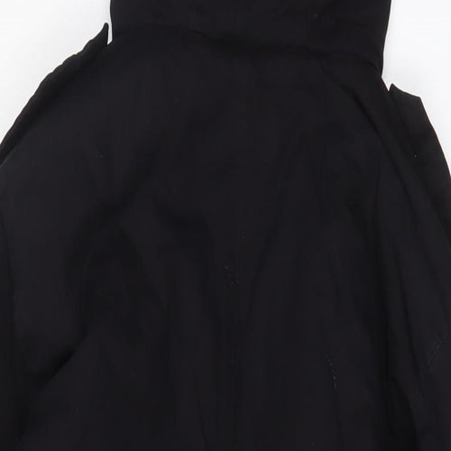 Boohoo Womens Black Jacket Coat Size 6 Zip