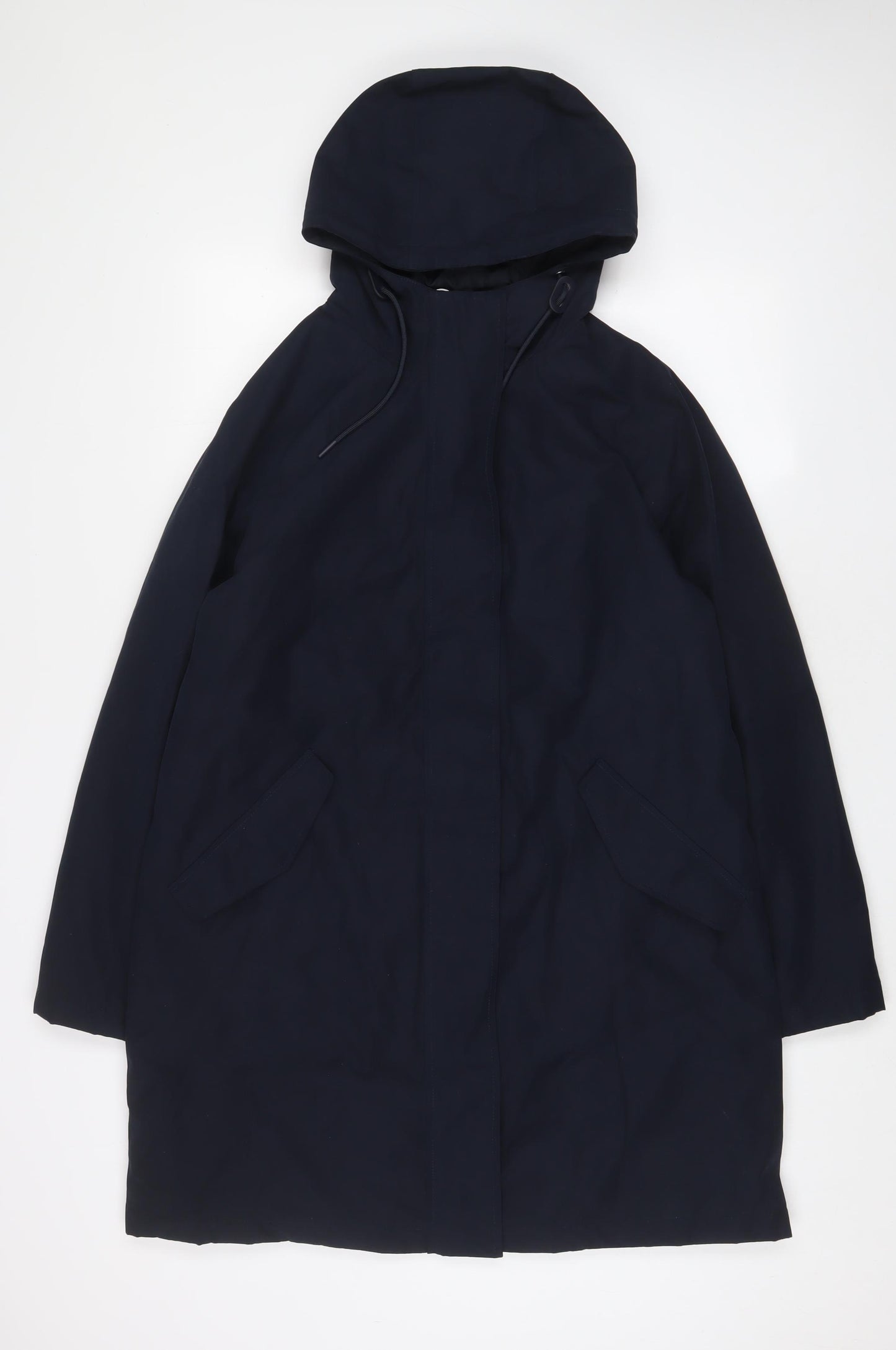 Marks and Spencer Womens Blue Jacket Coat Size 10 Zip