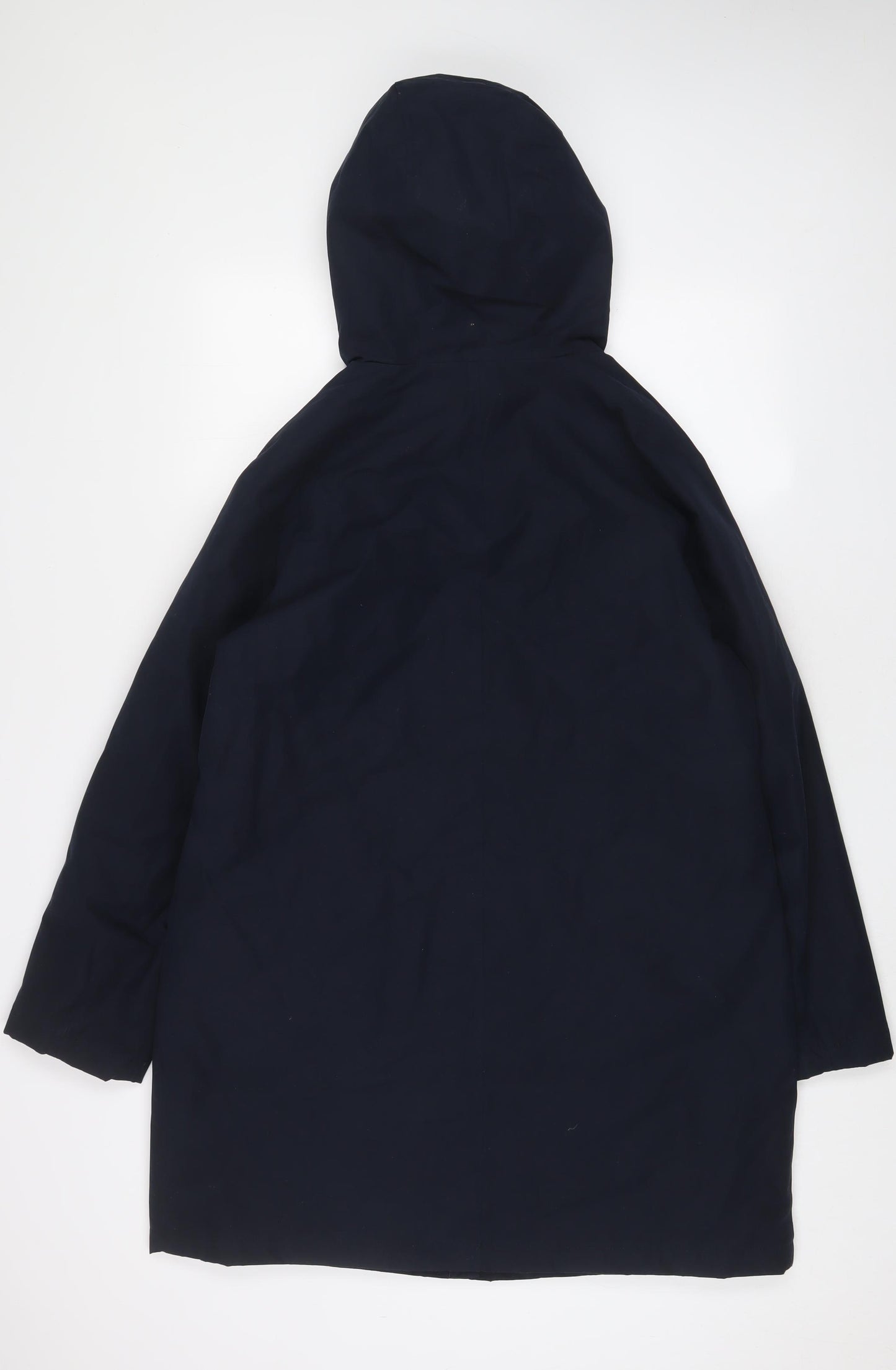 Marks and Spencer Womens Blue Jacket Coat Size 10 Zip
