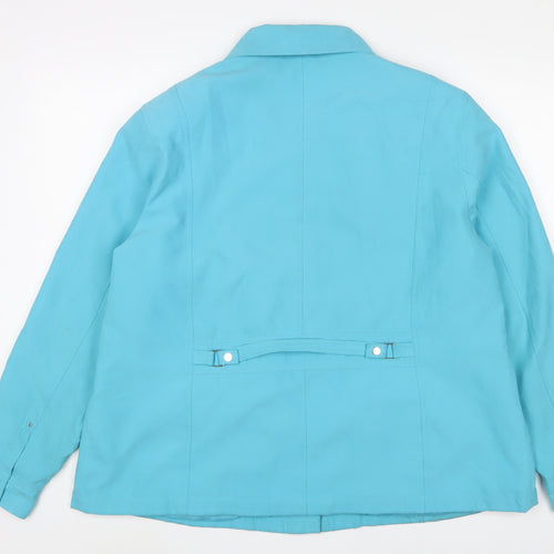 klassik Womens Blue Jacket Size 22 Zip