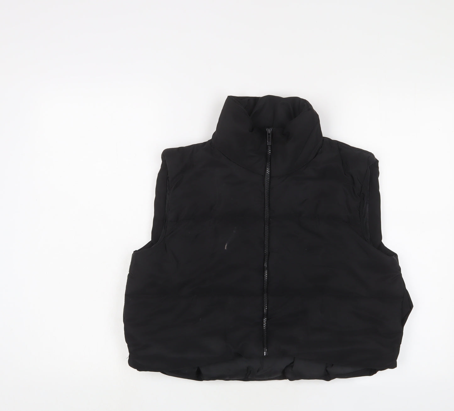 Risin Womens Black Gilet Jacket Size L Zip