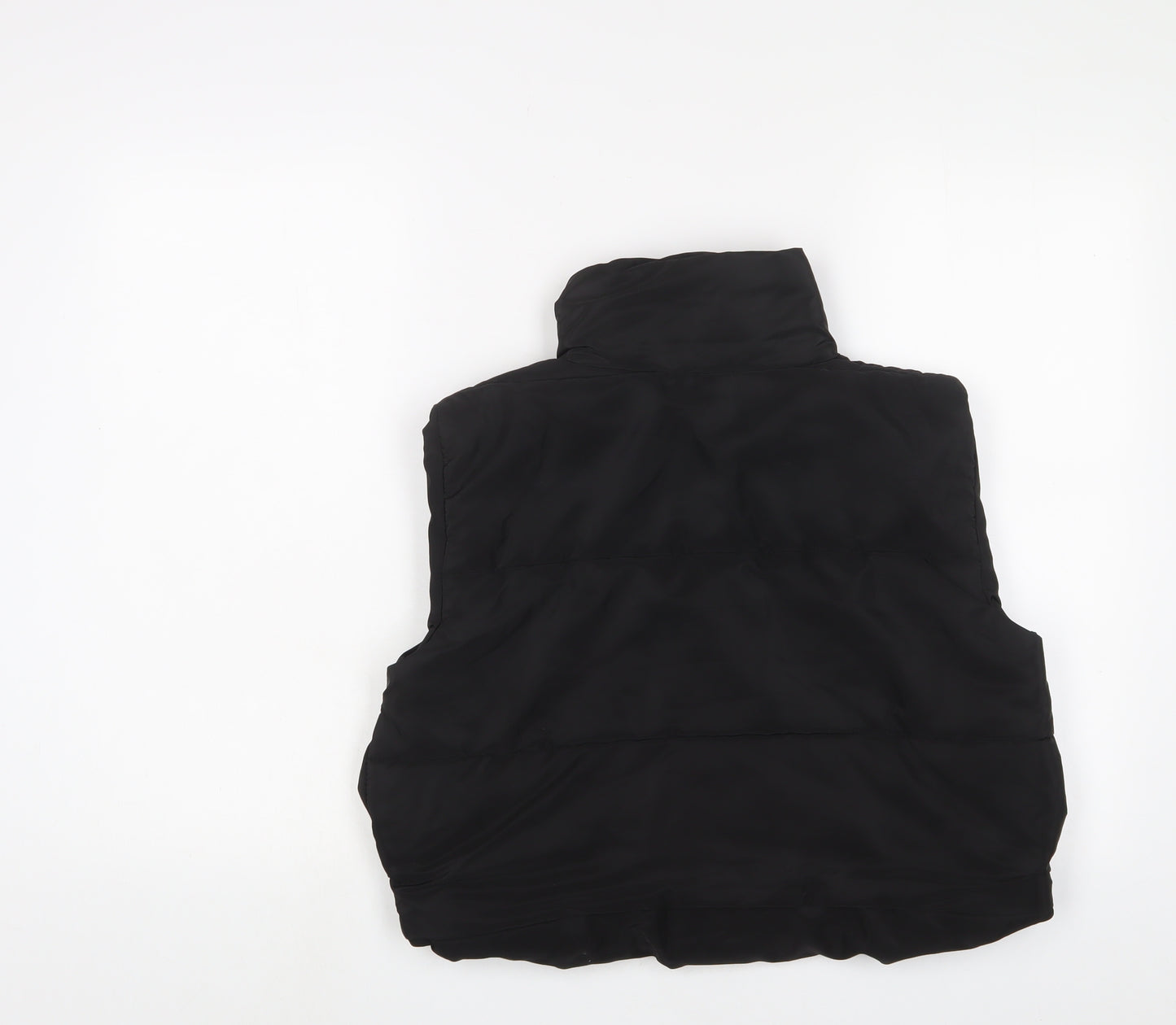 Risin Womens Black Gilet Jacket Size L Zip