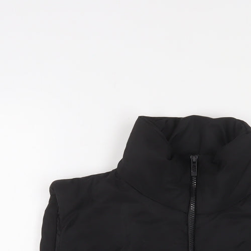 Risin Womens Black Gilet Jacket Size L Zip