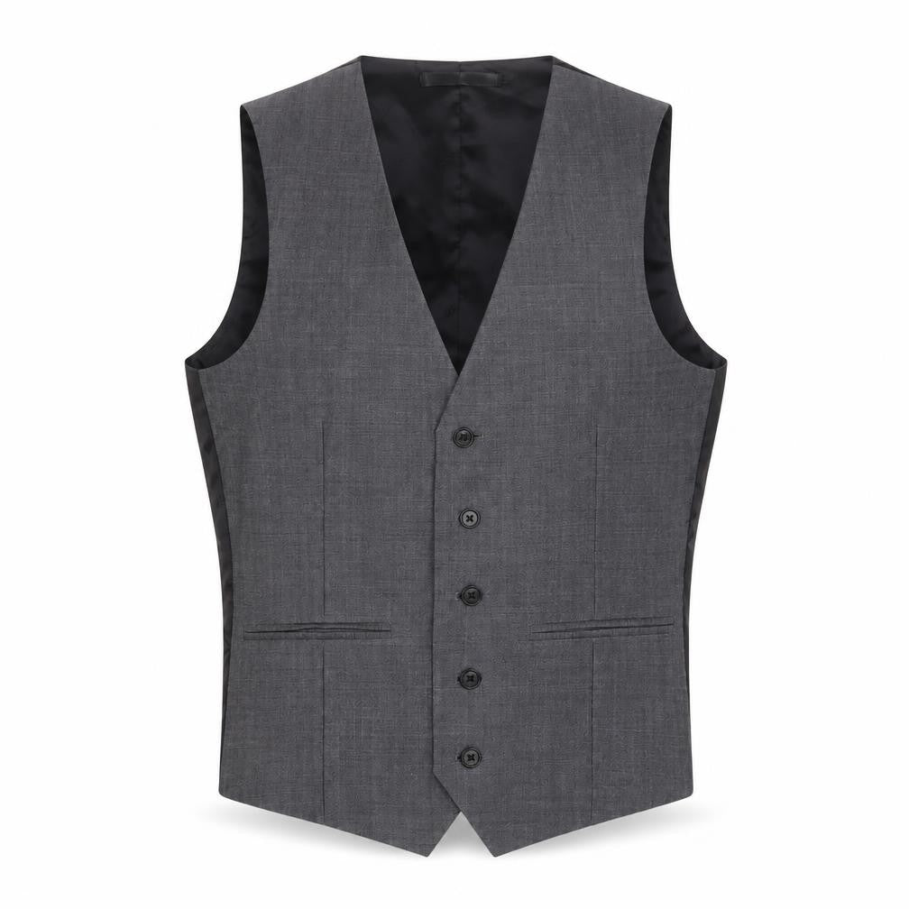 Kenneth Cole Mens Grey Mohair Jacket Suit Waistcoat Size 38 Regular