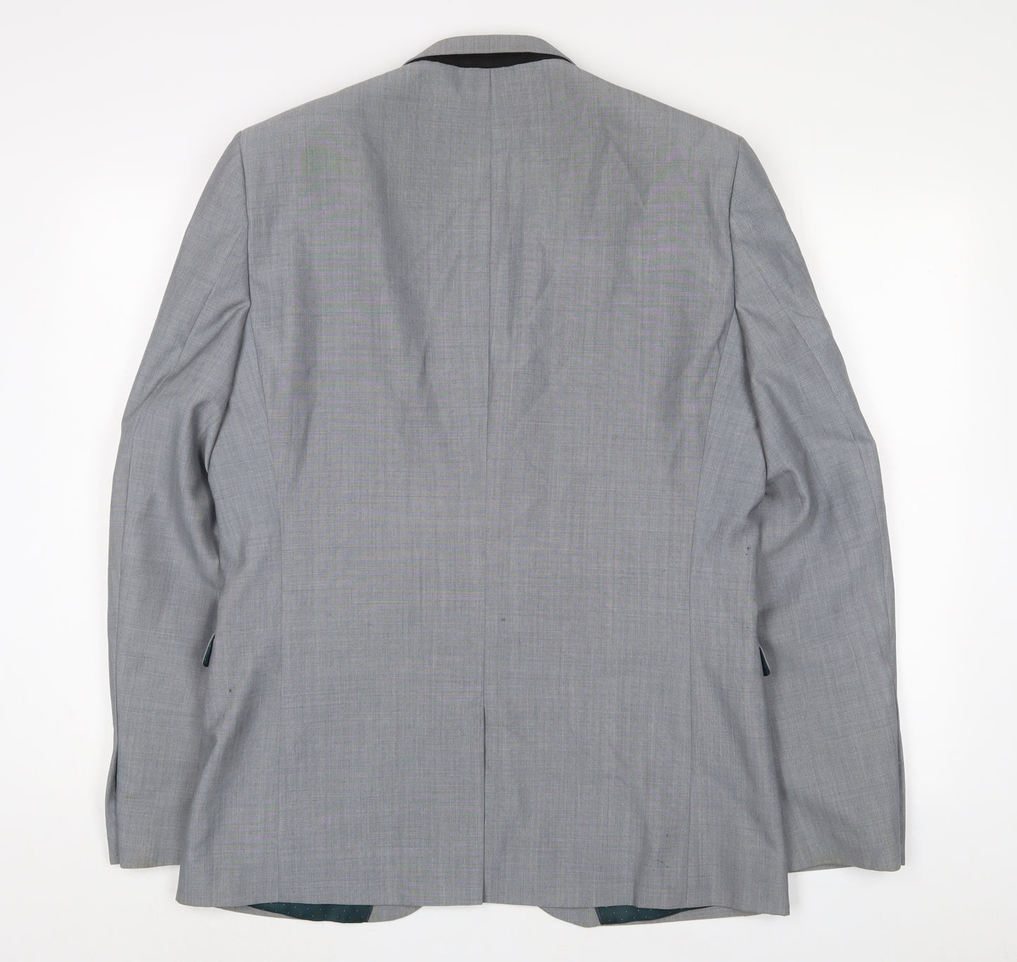 NEXT Mens Grey Wool Jacket Suit Jacket Size 42 Regular