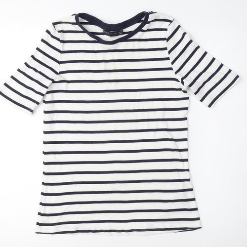 Marks and Spencer Women's Striped Crew Neck T-Shirt