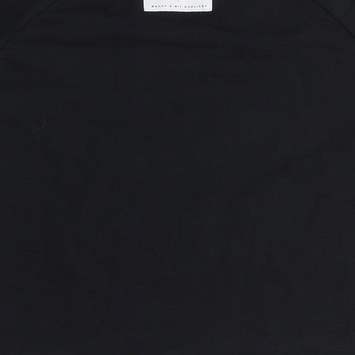 Puma Unisex Black Cotton T-Shirt, Short Sleeve, Size S