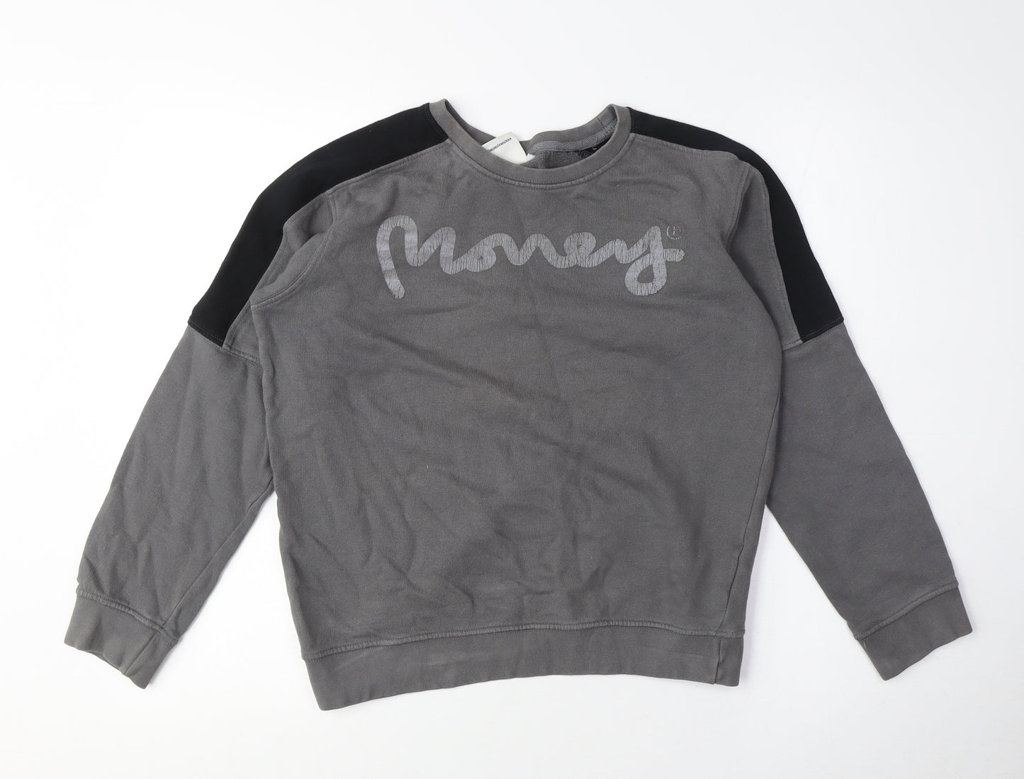 Money Boys Grey Pullover Sweatshirt, Size M, Long Sleeve