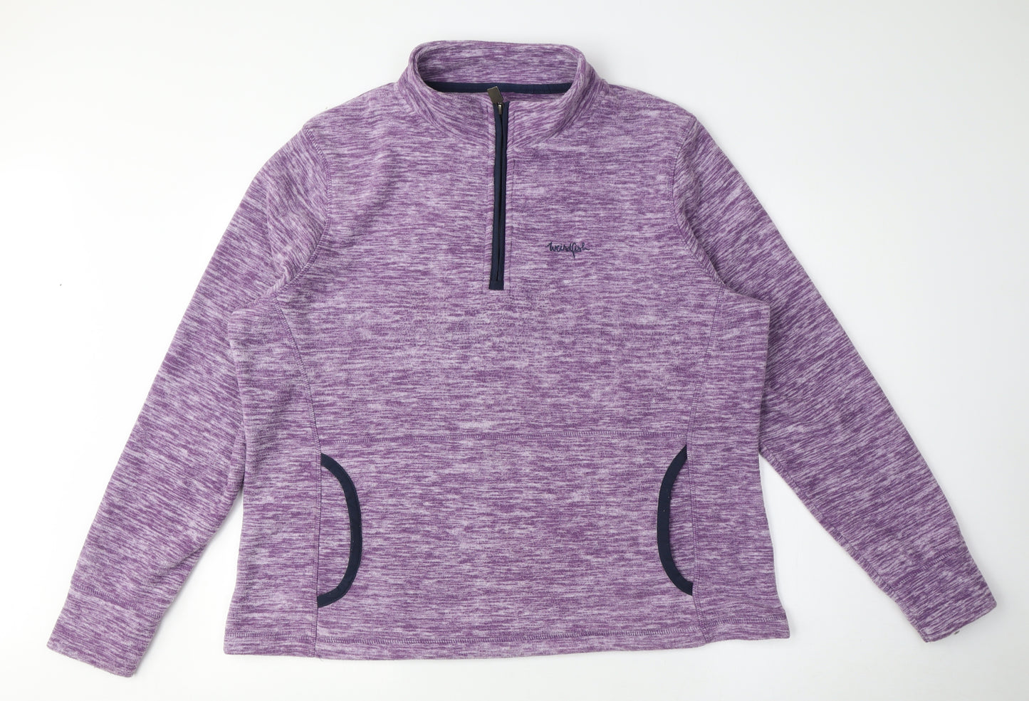 Mountain Warehouse Women's Purple Henley Sweatshirt M