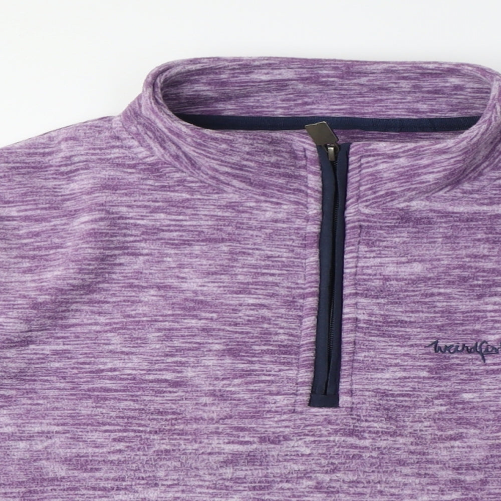 Mountain Warehouse Women's Purple Henley Sweatshirt M