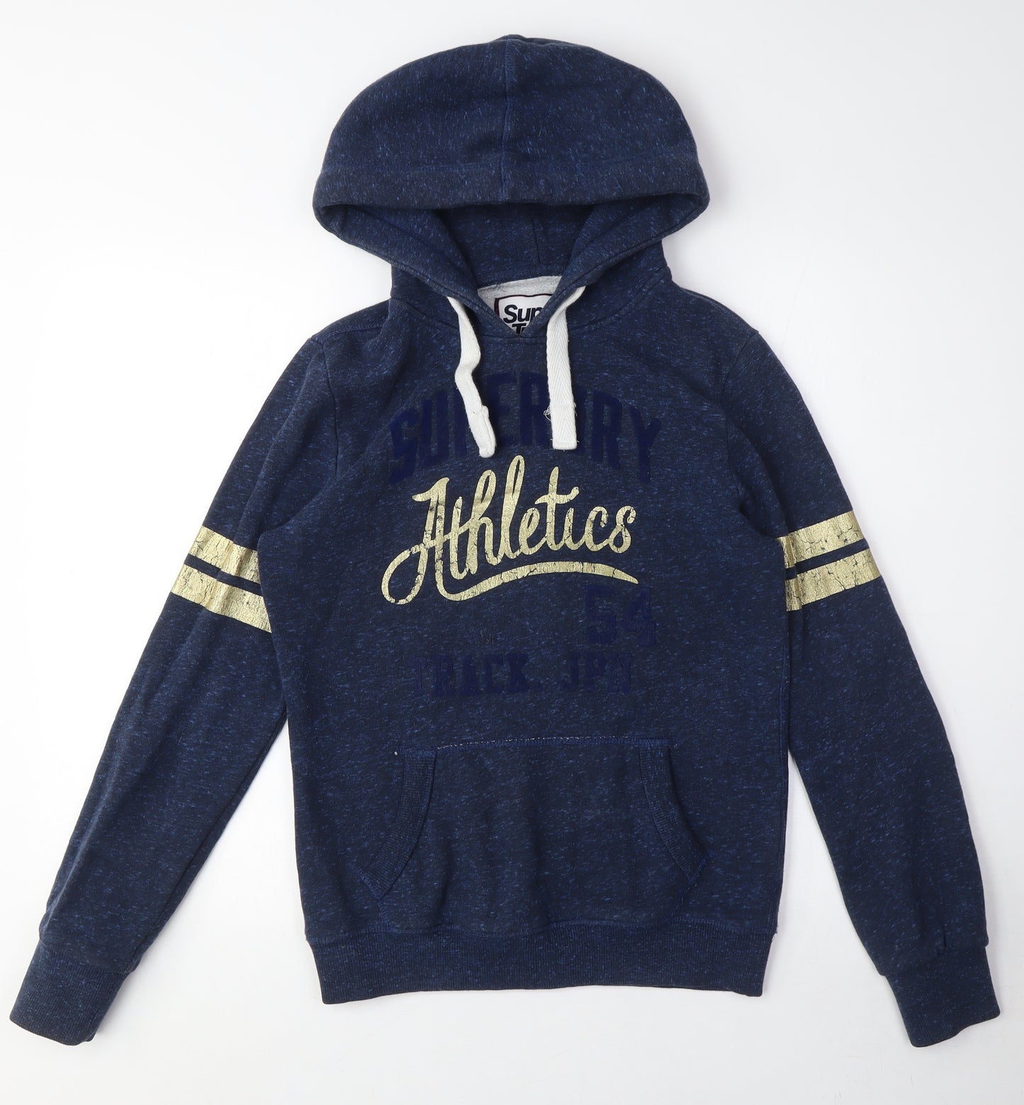 Superdry Unisex Blue Pullover Hoodie Medium
