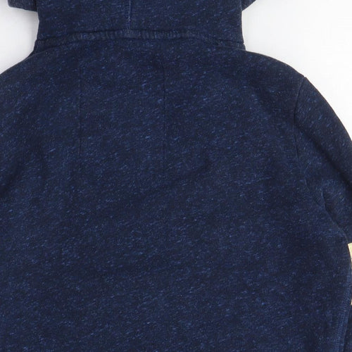 Superdry Unisex Blue Pullover Hoodie Medium