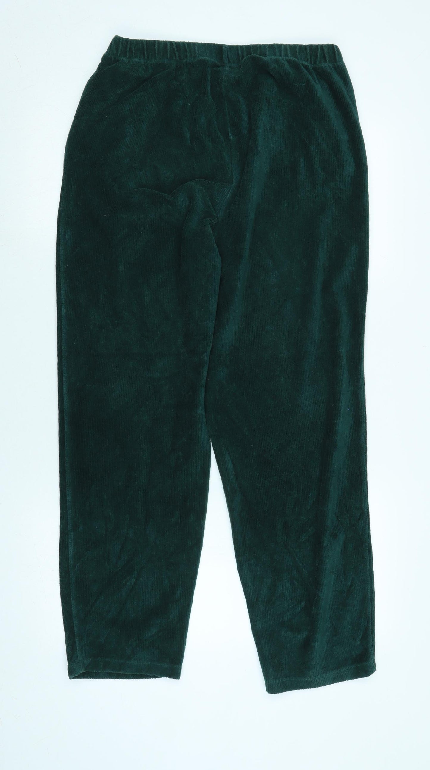 Lands end Womens Green Cotton Trousers Size M L29 in Regular