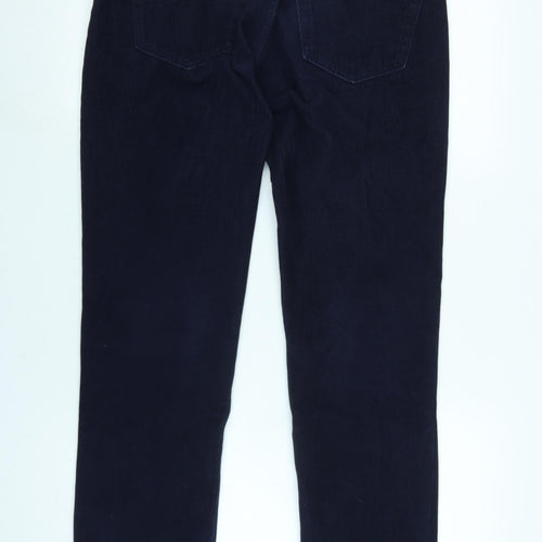 Levi's Mens Blue Cotton Blend Trousers Size 32 in L31 in Regular Zip