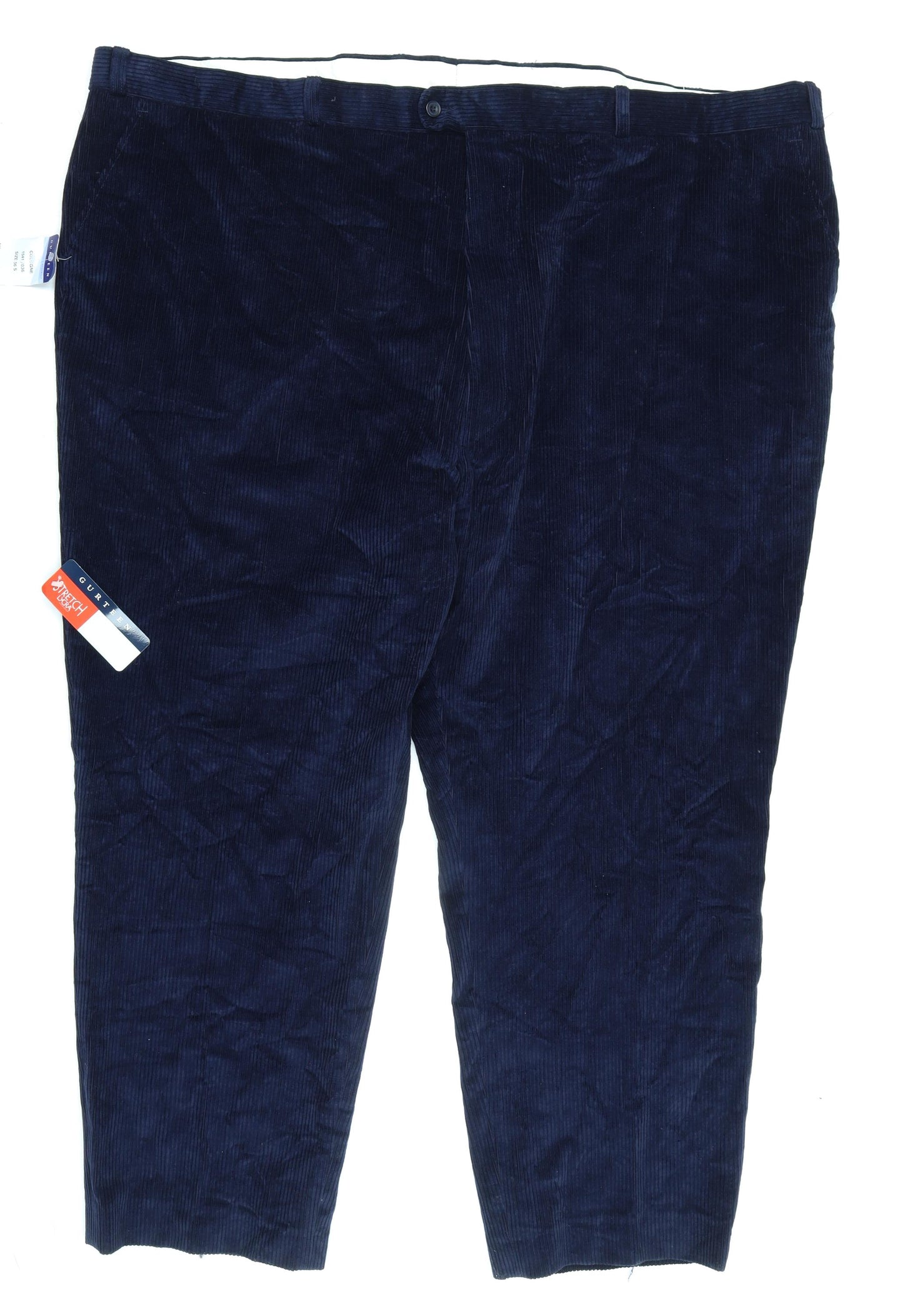 Gurteen Mens Blue Cotton Windbreaker Trousers Size 54 in L28 in Relaxed Zip