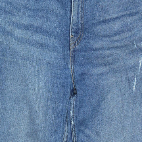 Levis Womens Blue Cotton Blend Tapered Jeans Size 32 in L27 in Regular Zip - 721 vintage