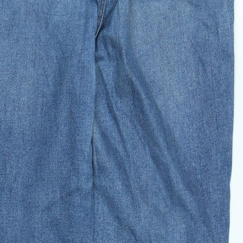 Levis Womens Blue Cotton Blend Tapered Jeans Size 32 in L27 in Regular Zip - 721 vintage