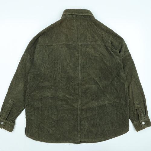 Topshop Womens Green Jacket Size 8 Button