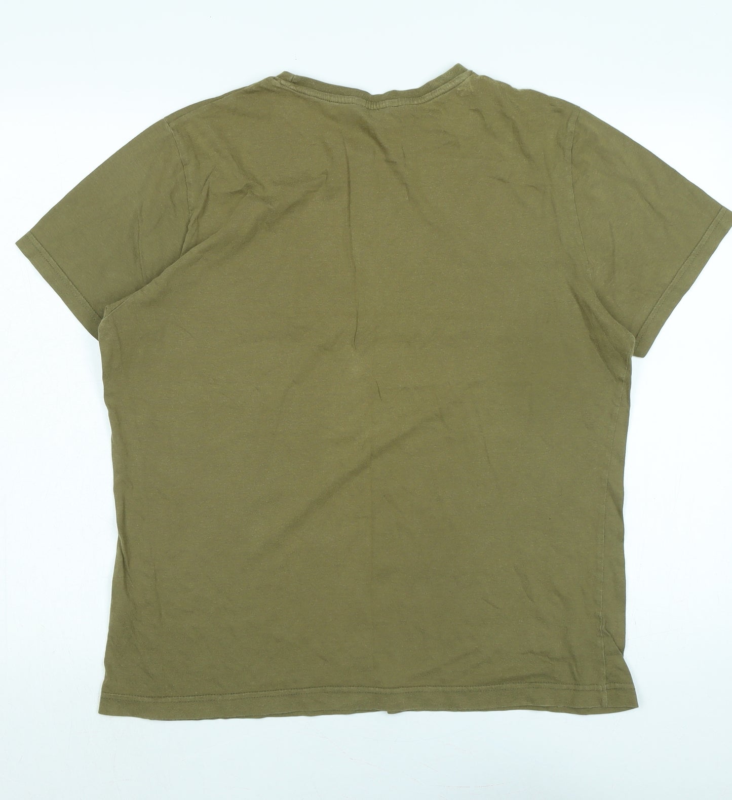 Sonneti Mens Green Cotton Blend T-Shirt Size L Crew Neck - Dept Sonetti- 35 R utility