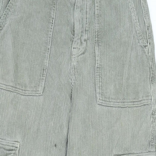 BDG Womens Grey Cotton Trousers Size 27 in L30 in Regular Zip