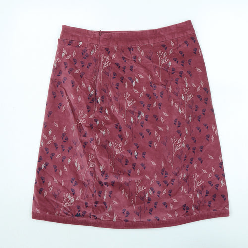 Mantaray Womens Pink Cotton Bandage Skirt Size 12 Zip - Logo