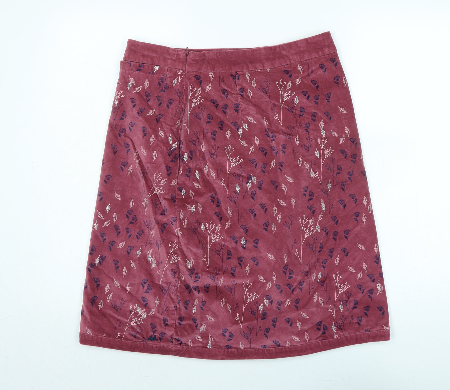 Mantaray Womens Pink Cotton Bandage Skirt Size 12 Zip - Logo