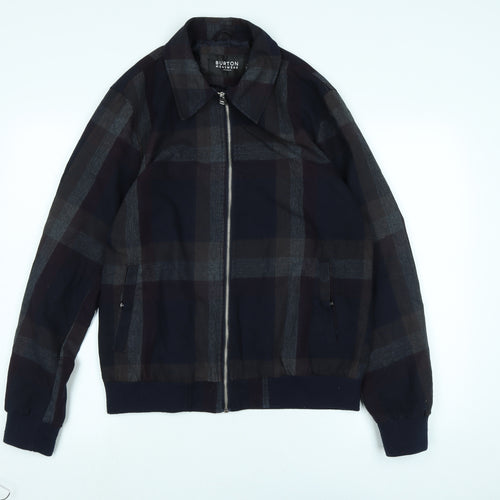 Burton Mens Blue Bomber Jacket Jacket Size M Zip