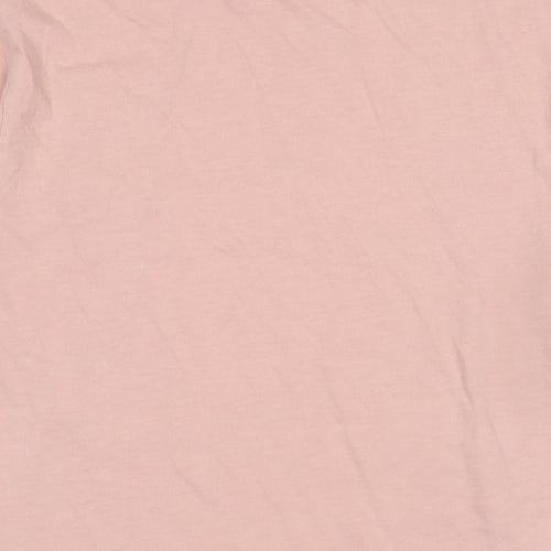 Aero NYC 1981 Mens Pink Cotton Blend T-Shirt Size L Crew Neck