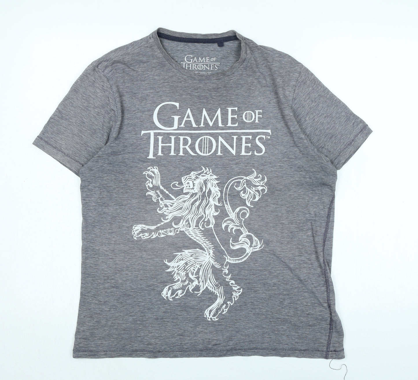 NEXT Womens Grey Cotton Blend Basic T-Shirt Size M Crew Neck - Game of Thrones