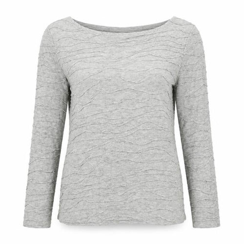 Phase Eight Womens Grey Viscose Jersey T-Shirt Size 10 Boat Neck