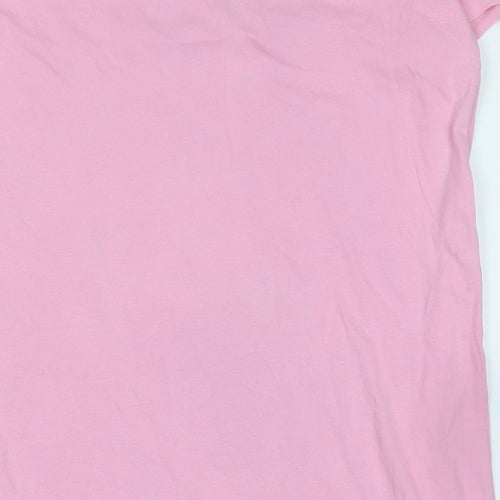 Disney Girls Pink Solid Cotton Blend Capri Nightshirt Size S - Bellla