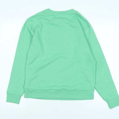 Marks and Spencer Womens Green Polyester Pullover Sweatshirt Size XS