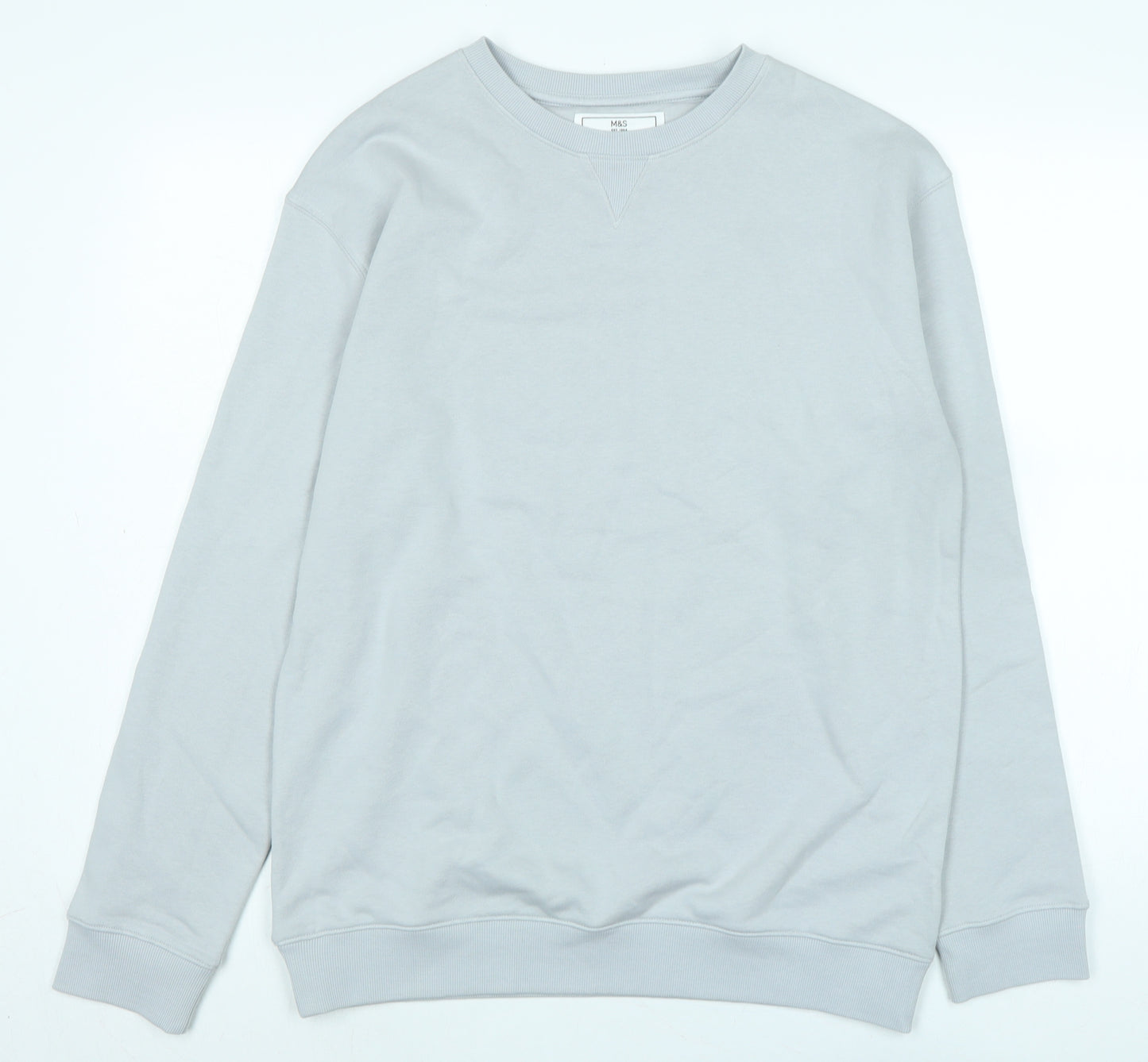 Marks and Spencer Girls Grey Polyester Pullover Sweatshirt Size 15-16 Years