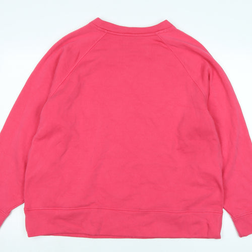 Good Move Womens Pink Polyester Pullover Sweatshirt Size 18