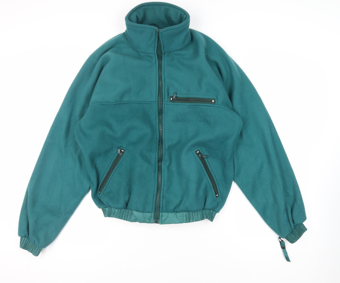 Polar Fleece Womens Green Jacket Size L Zip - Vintage