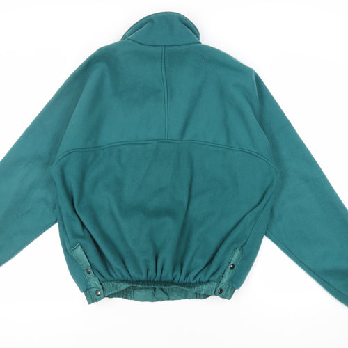 Polar Fleece Womens Green Jacket Size L Zip - Vintage