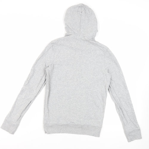 LIDO Womens Grey Cotton Pullover Hoodie Size XS Pullover - Logo Pockets