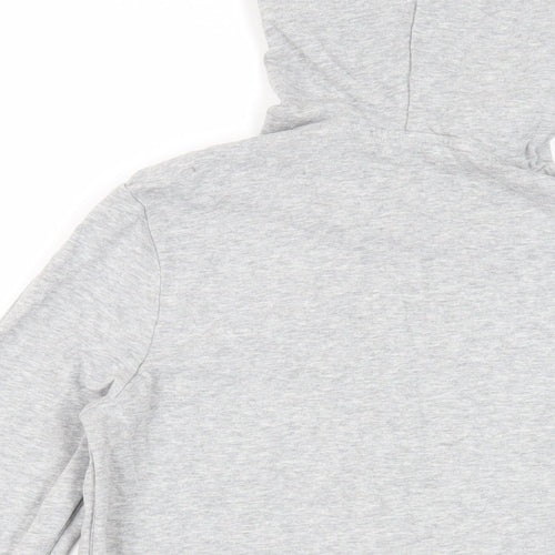 LIDO Womens Grey Cotton Pullover Hoodie Size XS Pullover - Logo Pockets